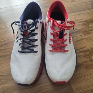 Brooks Launch 7 Red White and BlueUSA Casual Running Olympic Sneakers